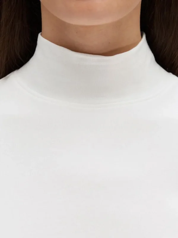 T-shirts>SELECTED HØJ HALS T-SHIRT White