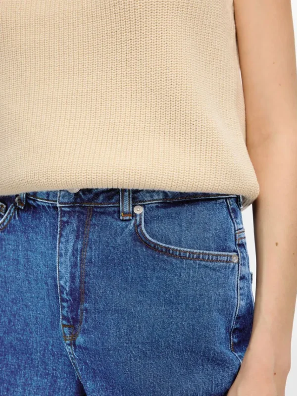 Shorts>SELECTED HØJTALJEDE DENIMSHORTS Blue