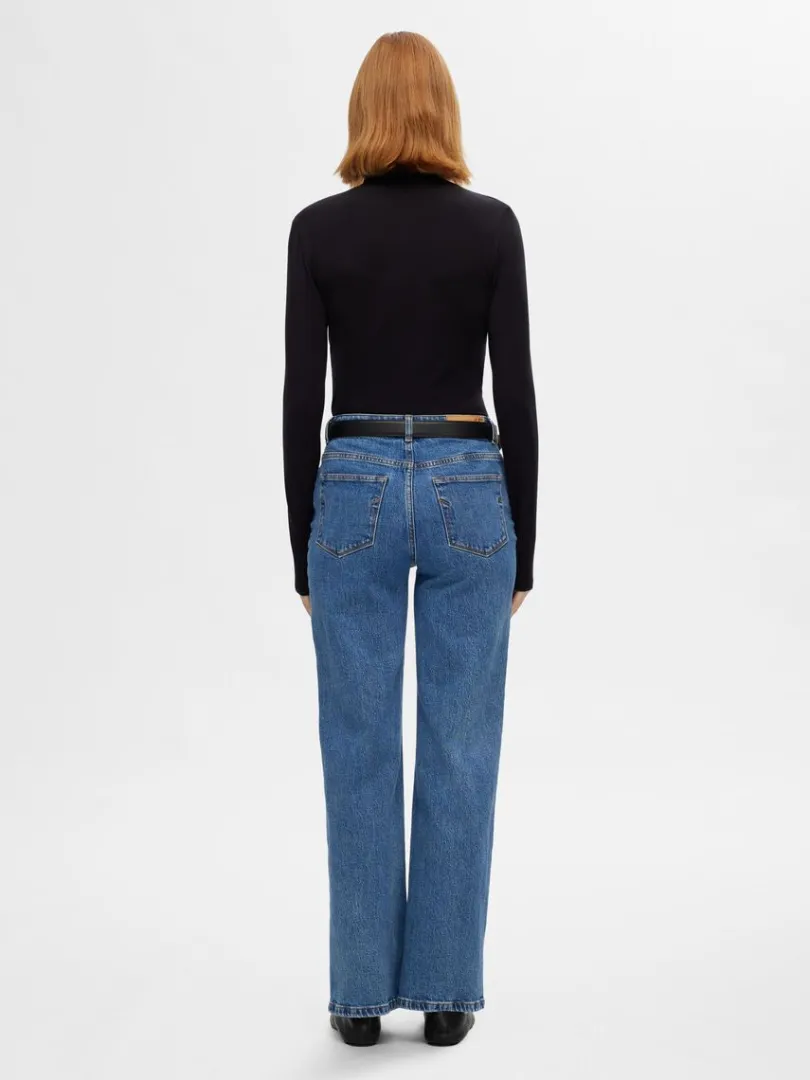 hjtaljet_jeans_med_vide_b_4.webp Jeans>SELECTED HØJTALJET JEANS MED VIDE BEN Blue
