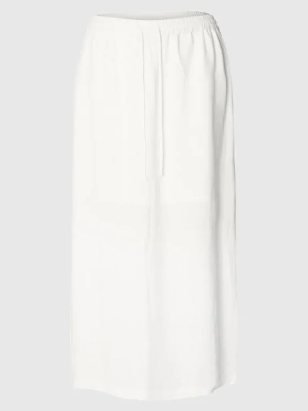 Nederdele>SELECTED HØJTALJET MAXINEDERDEL White