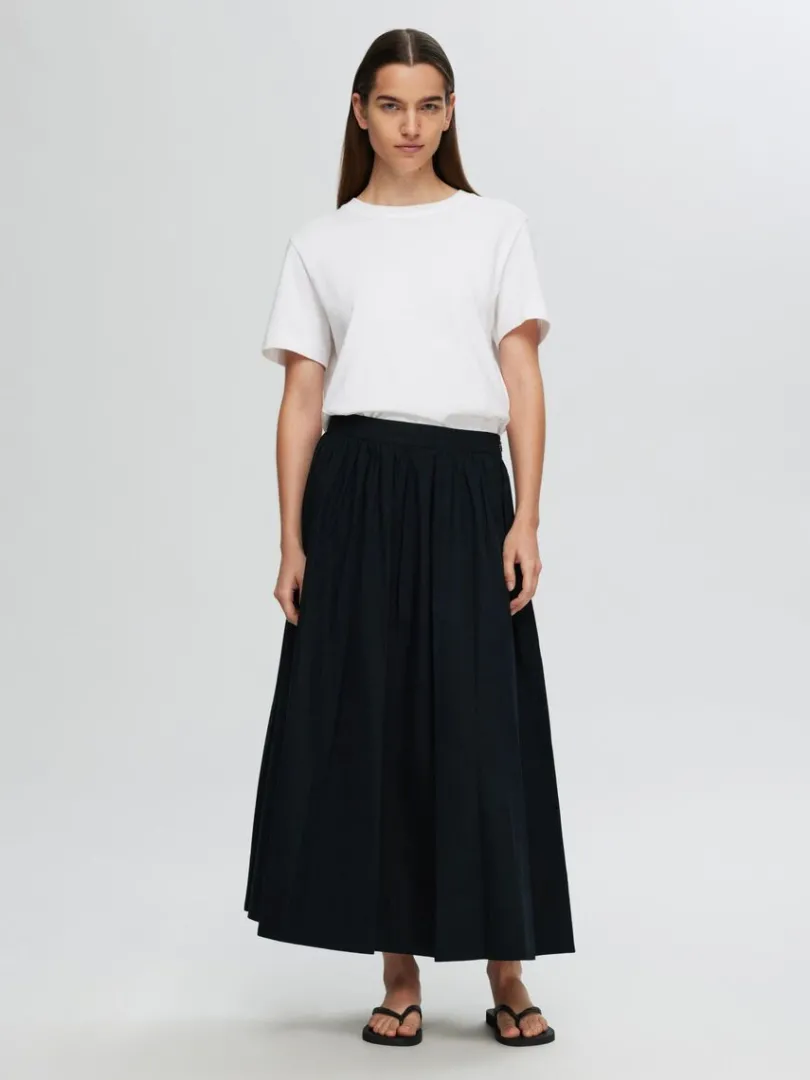 hjtaljet_maxinederdel_2.webp Nederdele>SELECTED HØJTALJET MAXINEDERDEL Black