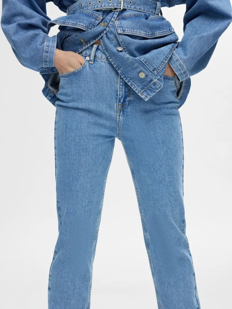 hjtaljet_straight_fit_jea_3.webp Jeans>SELECTED HØJTALJET STRAIGHT FIT JEANS Blue