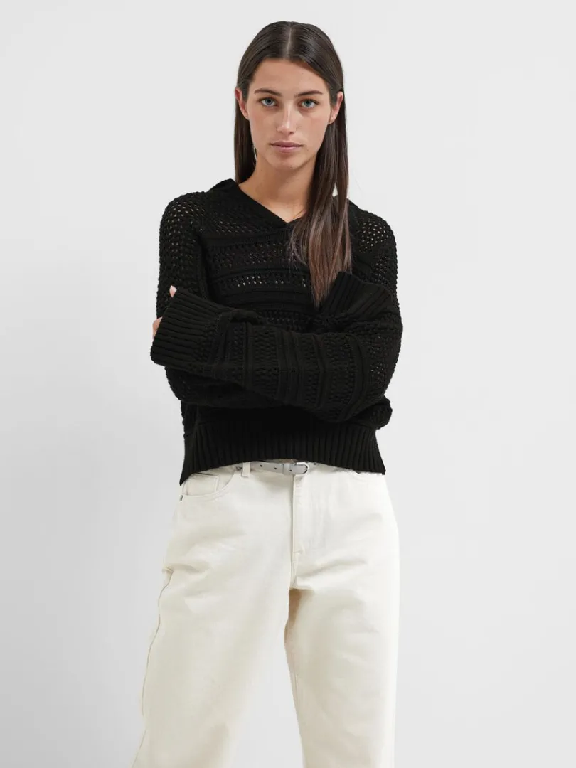 hklestil_pullover_2-1.webp Strik>SELECTED HÆKLESTIL PULLOVER Black