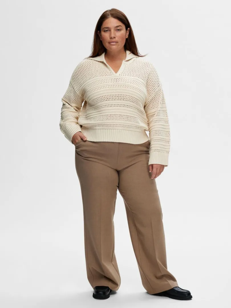 hklestil_pullover_6.webp Strik>SELECTED HÆKLESTIL PULLOVER Beige