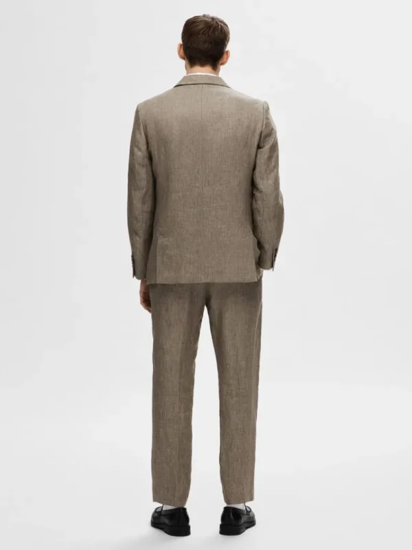 Jakkesæt & Blazers>SELECTED 100% HØR BLAZER Brown