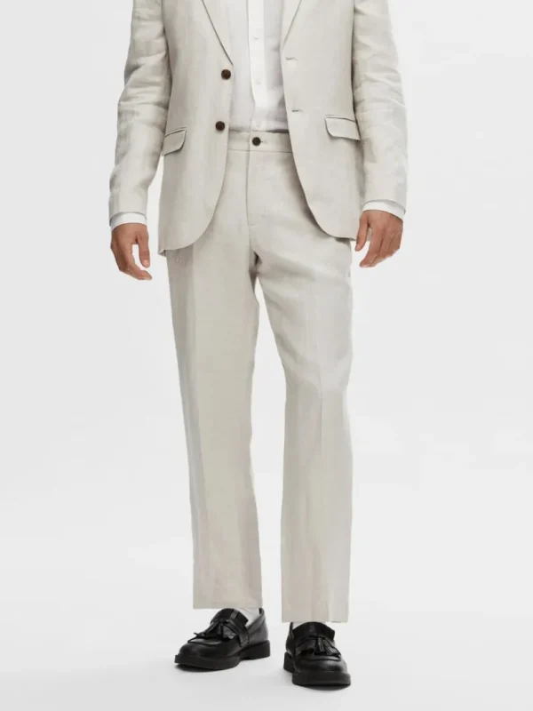 Bukser | Jakkesæt & Blazers>SELECTED 100% HØR HABITBUKSER Beige