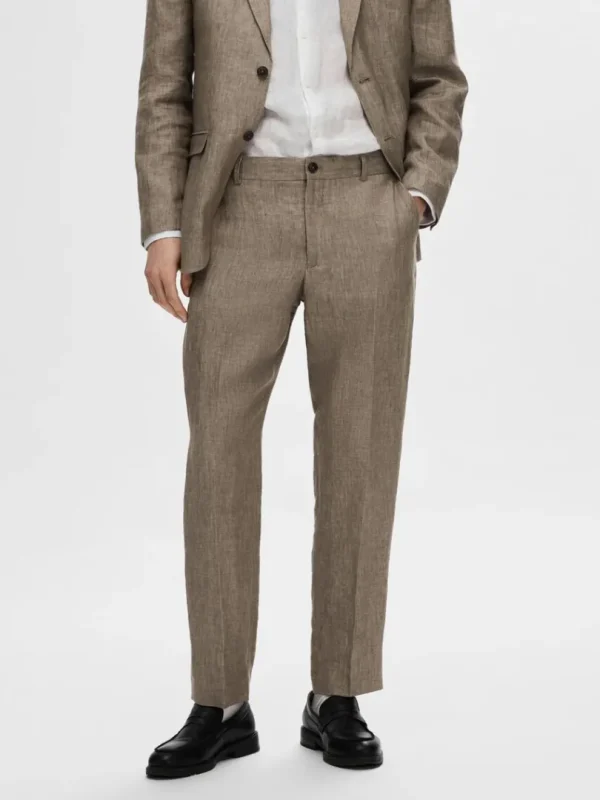 Bukser | Jakkesæt & Blazers>SELECTED 100% HØR HABITBUKSER Brown