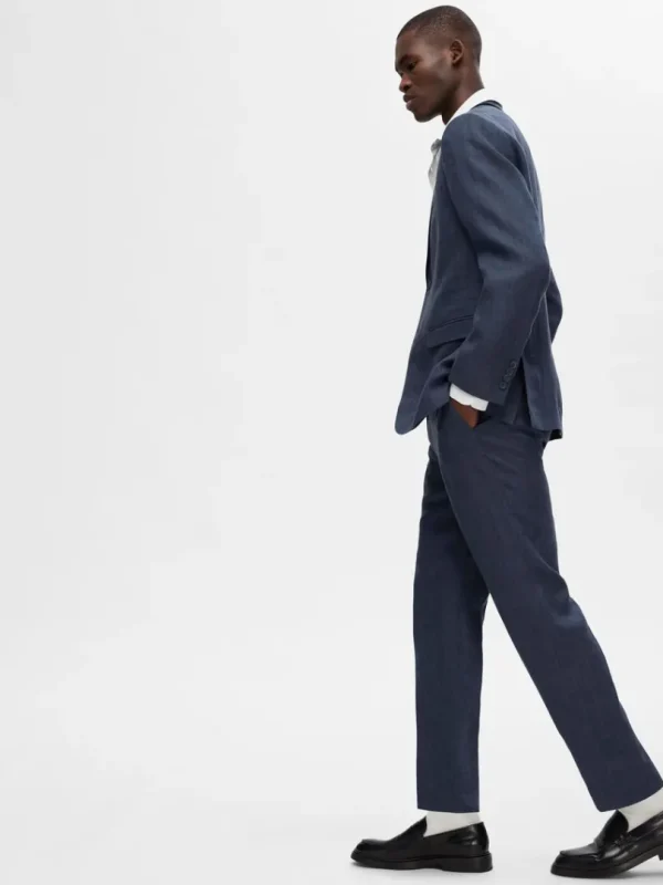 Bukser | Jakkesæt & Blazers>SELECTED 100% HØR HABITBUKSER Blue