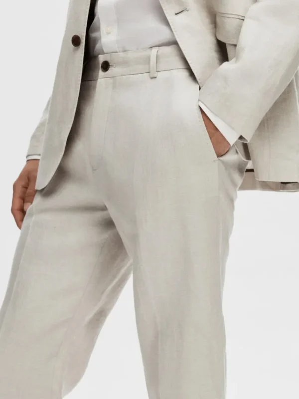Bukser | Jakkesæt & Blazers>SELECTED 100% HØR HABITBUKSER Beige