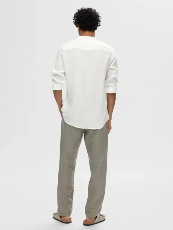 Skjorter>SELECTED 100% HØR LANGÆRMET SKJORTE White