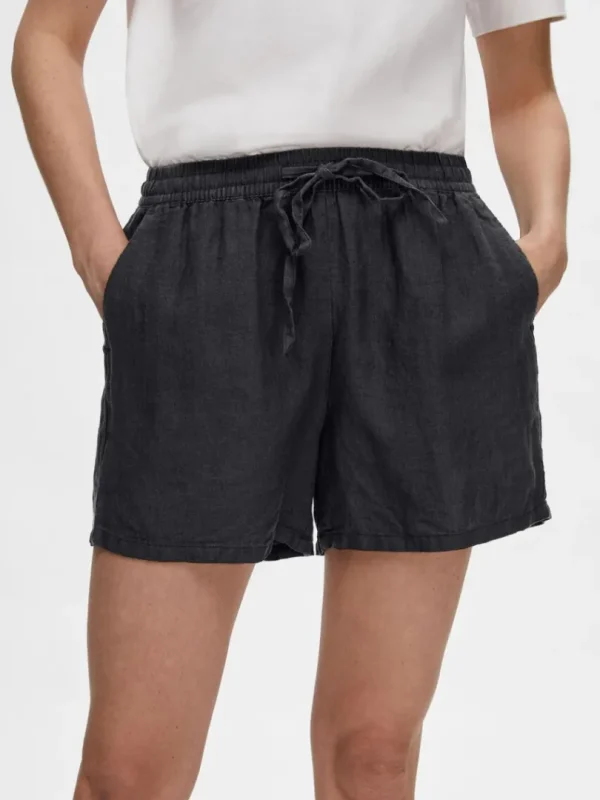 Shorts>SELECTED HØR SHORTS Black
