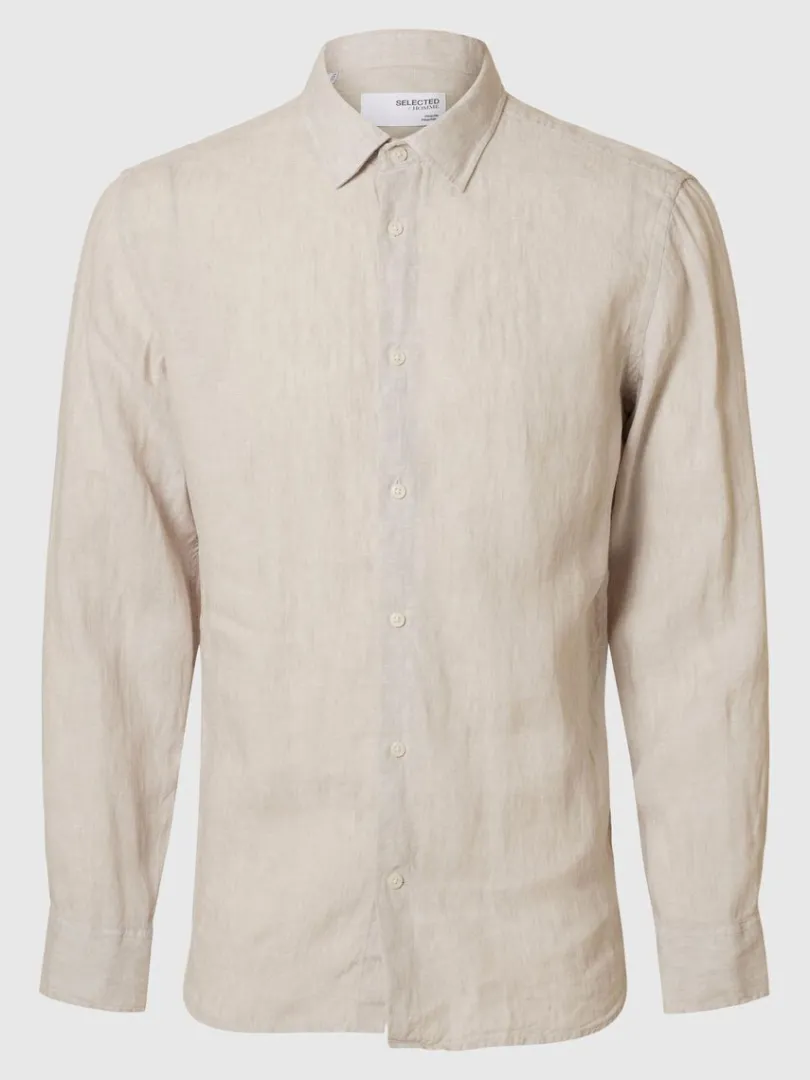 hr_skjorte_4-2.webp Skjorter>SELECTED 100% HØR SKJORTE Beige