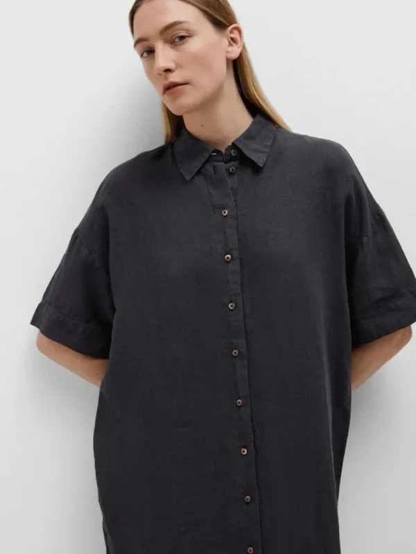Kjoler>SELECTED HØR SKJORTEKJOLE Black