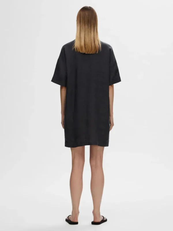 Kjoler>SELECTED HØR SKJORTEKJOLE Black