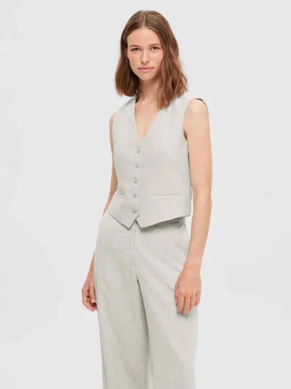 Jakkesæt & Blazers>SELECTED HØR VEST Beige
