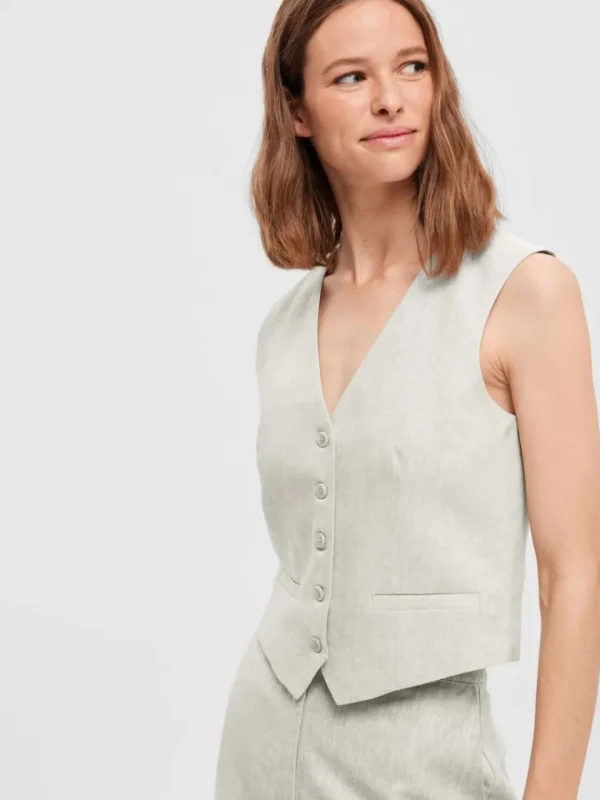 Jakkesæt & Blazers>SELECTED HØR VEST Beige