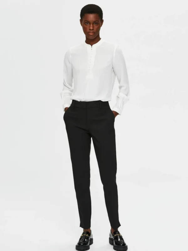 Bukser | Jakkesæt & Blazers>SELECTED INDSNÆVRET BUKSER Black