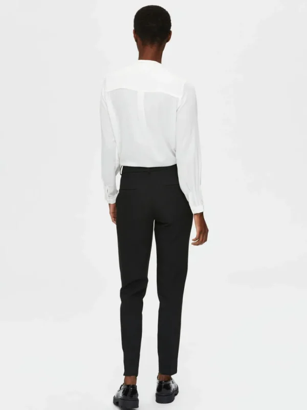 Bukser | Jakkesæt & Blazers>SELECTED INDSNÆVRET BUKSER Black