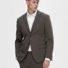 Jakkesæt & Blazers>SELECTED JERSEY BLAZER Brown