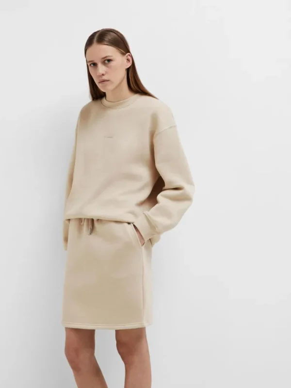 Nederdele>SELECTED JERSEY MININEDERDEL Beige