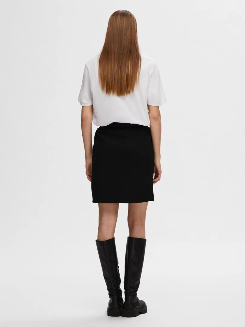 jersey_mininederdel_5.webp Nederdele>SELECTED JERSEY MININEDERDEL Black