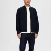 Overtøj>SELECTED JERSEY SWEATER Blue