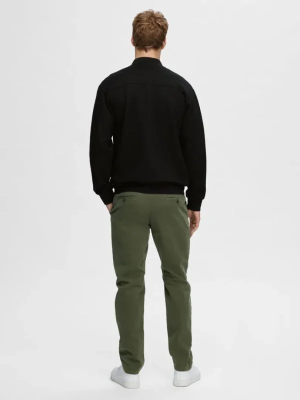 Overtøj>SELECTED JERSEY SWEATER Black