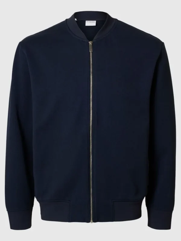 Overtøj>SELECTED JERSEY SWEATER Blue