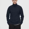 Strik>SELECTED KABELSTRIK PULLOVER Blue