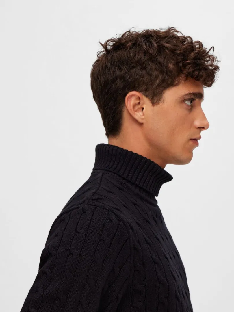 kabelstrik_pullover_3.webp Strik>SELECTED KABELSTRIK PULLOVER Black