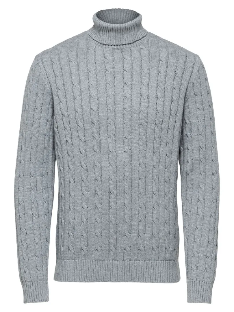 kabelstrik_pullover_4-3.webp Strik>SELECTED KABELSTRIK PULLOVER Grey