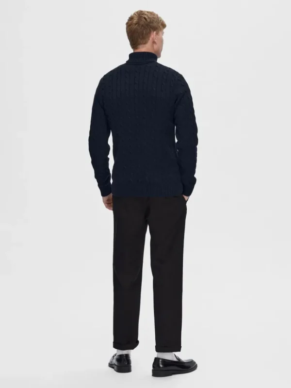 Strik>SELECTED KABELSTRIK PULLOVER Blue