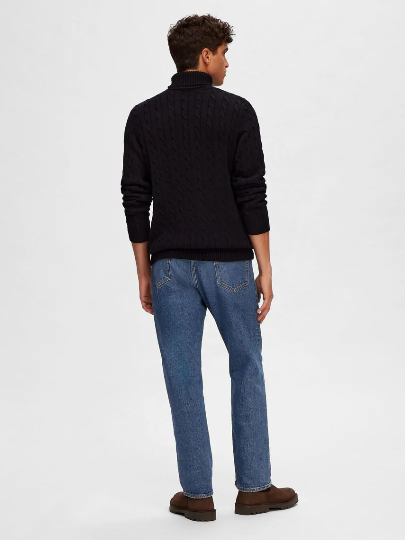 kabelstrik_pullover_5.webp Strik>SELECTED KABELSTRIK PULLOVER Black