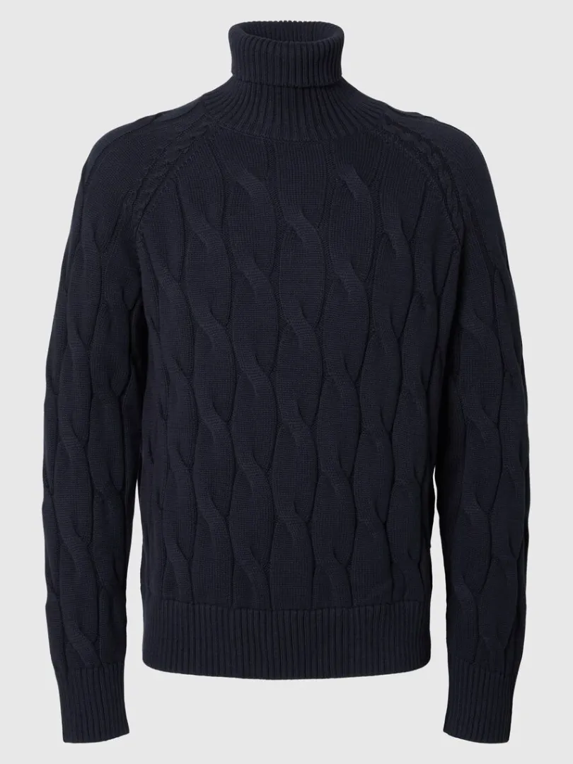 kabelstrik_rullekrave_0.webp Strik>SELECTED KABELSTRIK RULLEKRAVE Blue