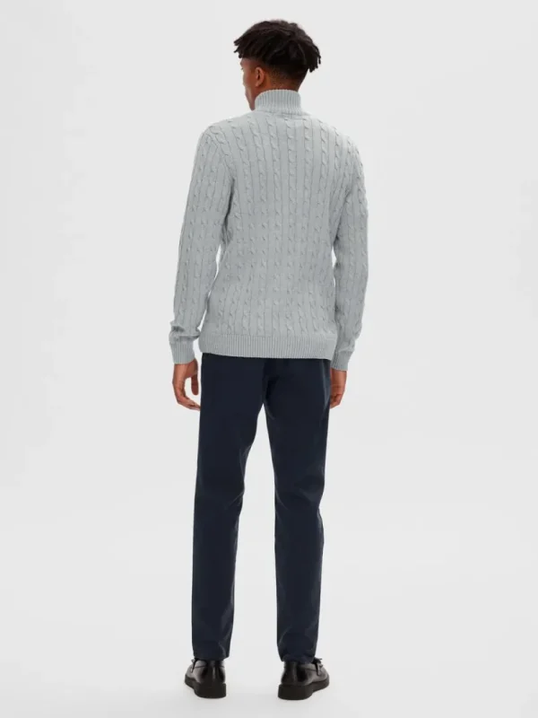 Strik>SELECTED KABELSTRIK STRIKTRØJE Grey