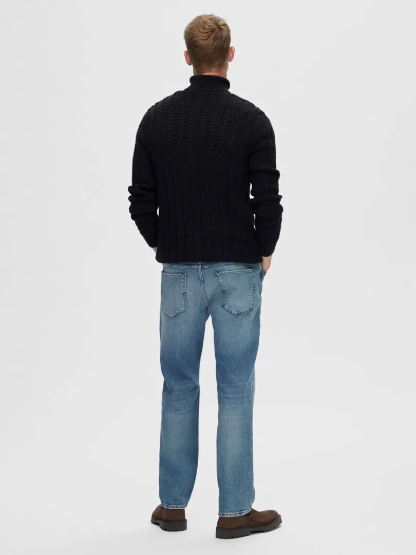 kabelstrikket_rullekrave__5.webp Strik>SELECTED KABELSTRIKKET RULLEKRAVE PULLOVER Blue