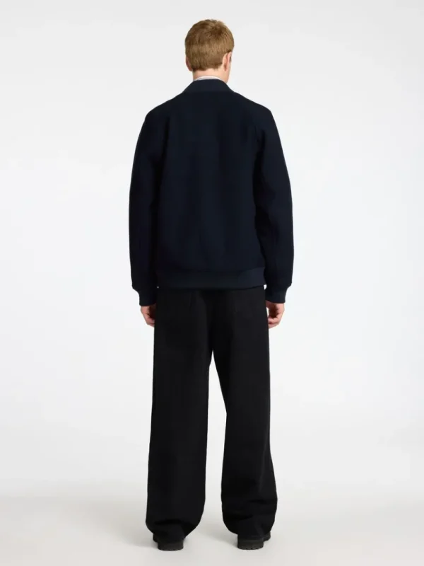 Overtøj>SELECTED KLASSISK BOMBERJAKKE Blue