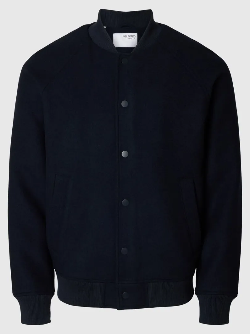 klassisk_bomberjakke_4.webp Overtøj>SELECTED KLASSISK BOMBERJAKKE Blue