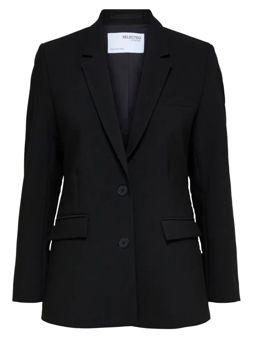klassisk_enkeltradet_blaz_5-1.webp Jakkesæt & Blazers>SELECTED KLASSISK ENKELTRADET BLAZER Black