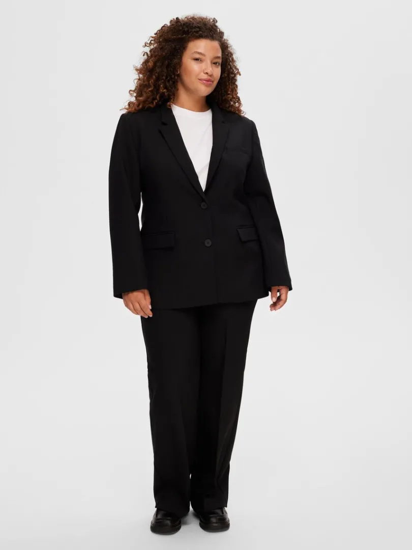 klassisk_enkeltradet_blaz_7.webp Jakkesæt & Blazers>SELECTED KLASSISK ENKELTRADET BLAZER Black