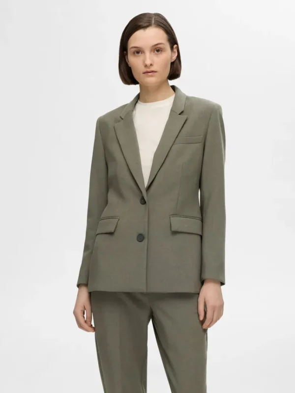 Jakkesæt & Blazers>SELECTED KLASSISK FIT BLAZER Green