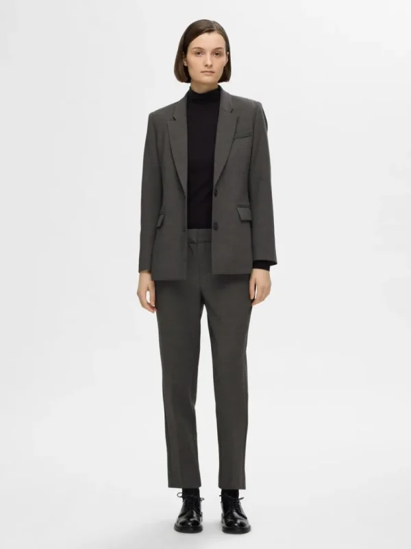 Jakkesæt & Blazers>SELECTED KLASSISK FIT BLAZER Grey