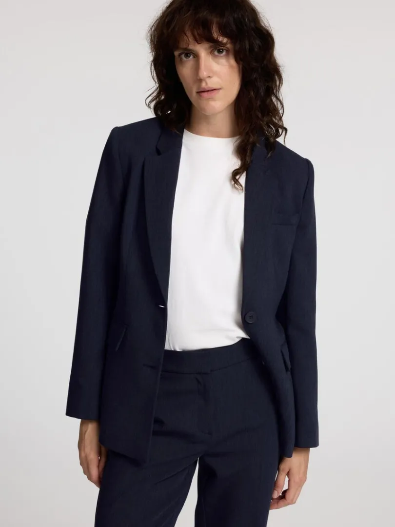 klassisk_fit_blazer_2.webp Jakkesæt & Blazers>SELECTED KLASSISK FIT BLAZER Blue