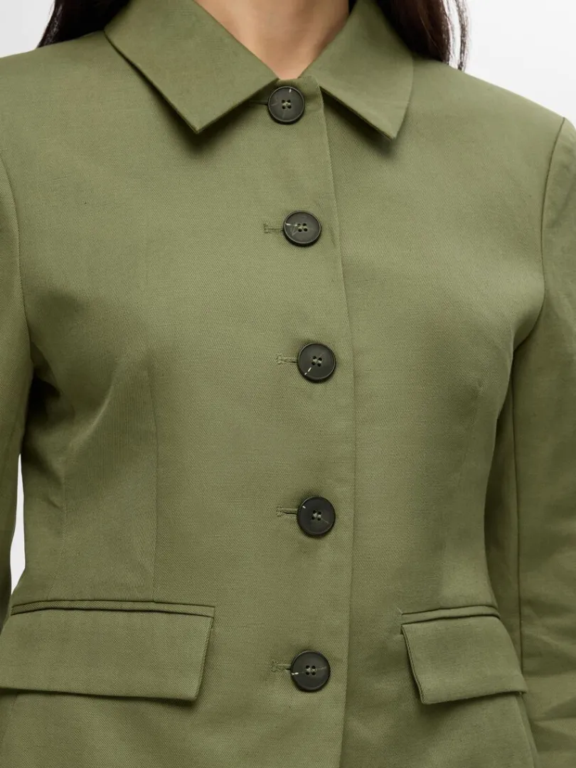 klassisk_fit_blazer_3-3.webp Jakkesæt & Blazers>SELECTED KLASSISK FIT BLAZER Green