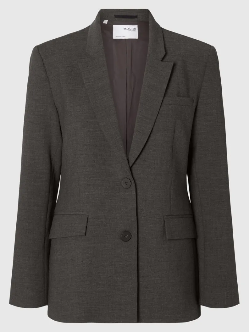 klassisk_fit_blazer_5-2.webp Jakkesæt & Blazers>SELECTED KLASSISK FIT BLAZER Grey