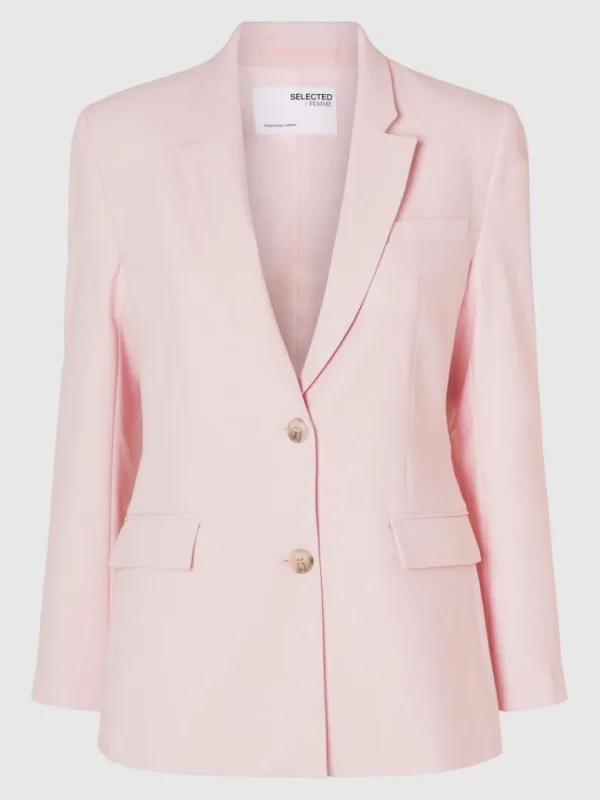 Jakkesæt & Blazers>SELECTED KLASSISK FIT ENKELTRADET BLAZER Pink