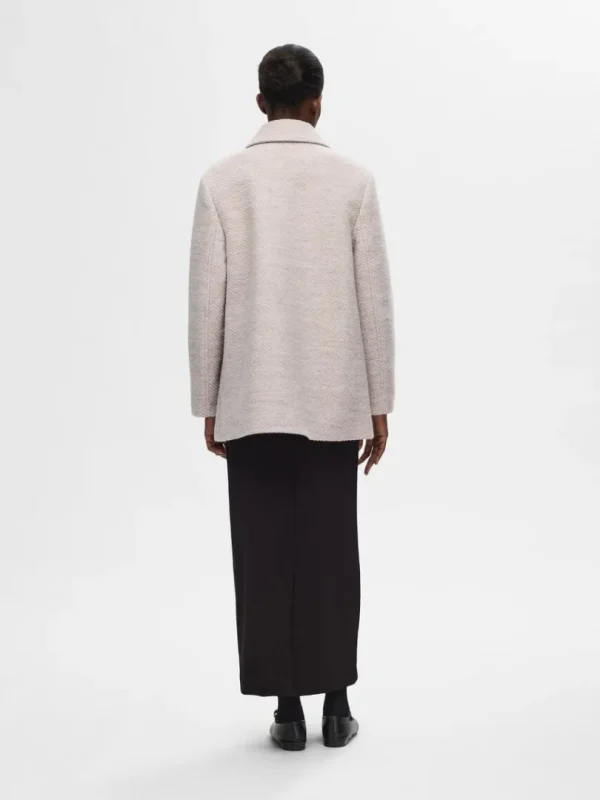 Overtøj>SELECTED KLASSISK FRAKKE Beige