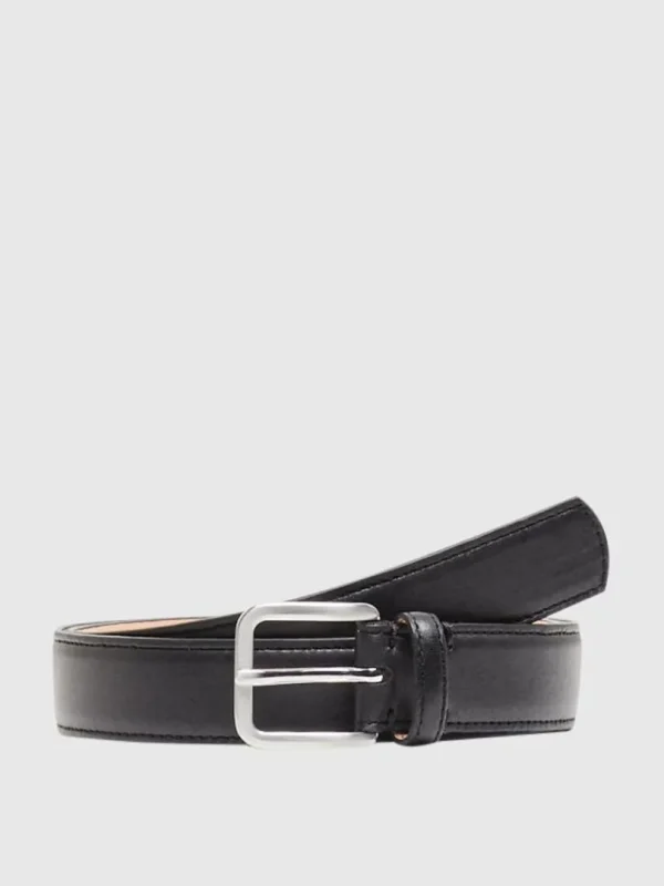 Accessories>SELECTED KLASSISK LÆDERBÆLTE Black