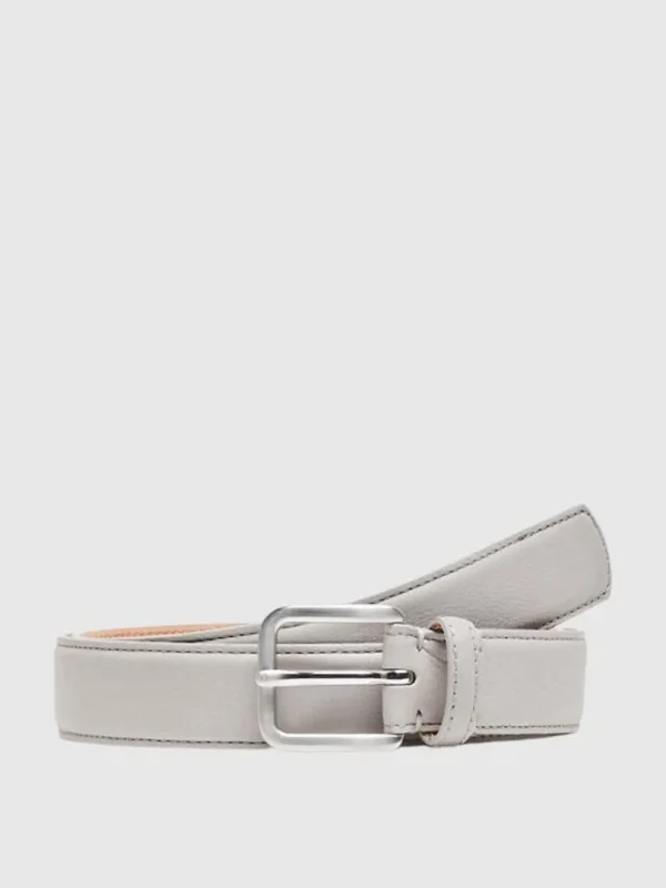Accessories>SELECTED KLASSISK LÆDERBÆLTE Beige