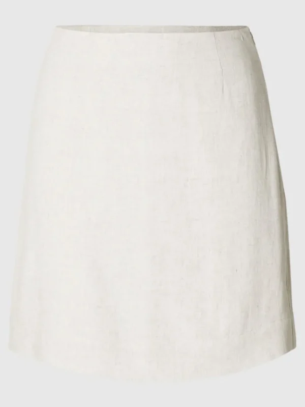 Nederdele>SELECTED KLASSISK MININEDERDEL Beige